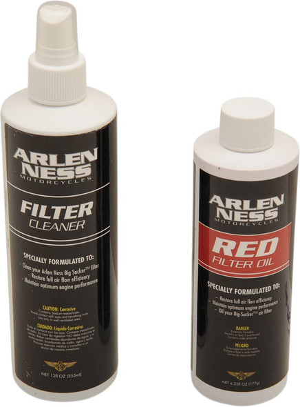 Arlen Ness - 18-076 - Filter Recharge Kit - Red