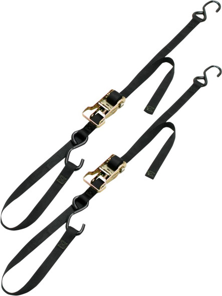 Ancra - 49498-11 - Integra Rat Pak Tie-Downs - 1" x 6' - Black