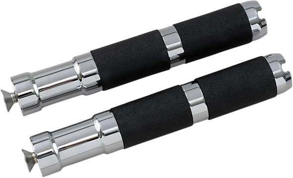 Accutronix - PF121-SRC - Rubber Footpegs - Rigid Mount