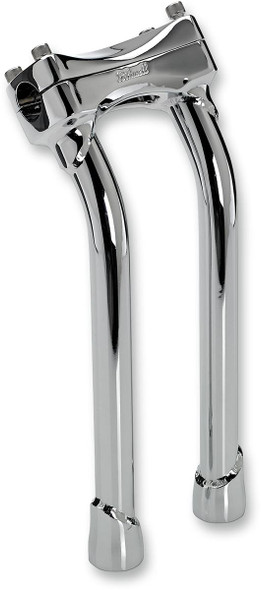 Biltwell - 6404-105-12 - Murdock Handlebar Risers - Pullback - 12" - Chrome