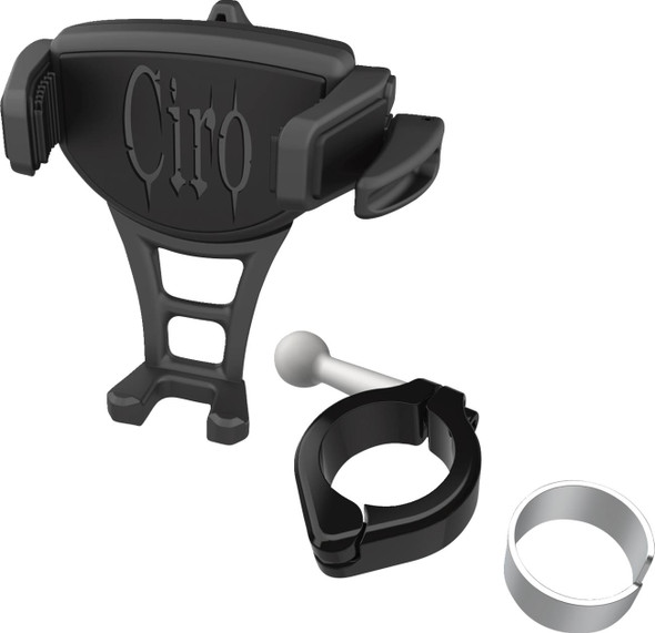 Ciro - 50355 - Phone Holder - Constrictor - Black - Black 1-1/8" | 1-1/4" Handlebar Mount