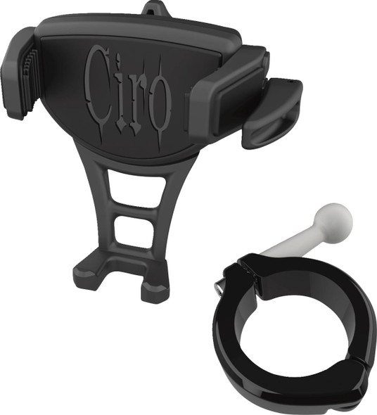 Ciro - 50357 - Phone Holder - Constrictor - Black - Black 1-1/2" Handlebar Mount