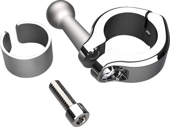 Ciro - 55412 - Drink Holder - Gen 2 - Chrome - Chrome 7/8"/1" Handlebar Mount