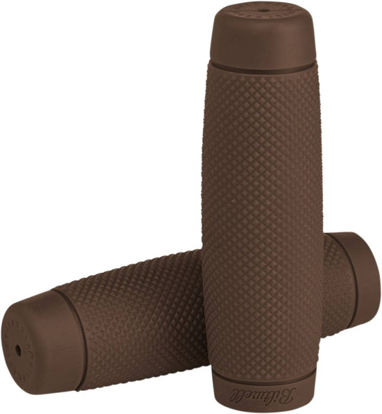 Biltwell - 6703-0401 - Recoil Bar Grips - 1" - Chocolate