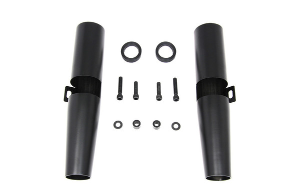 V-Twin Mfg - 39MM Black Fork Shroud Set fits '04-Up XL Models