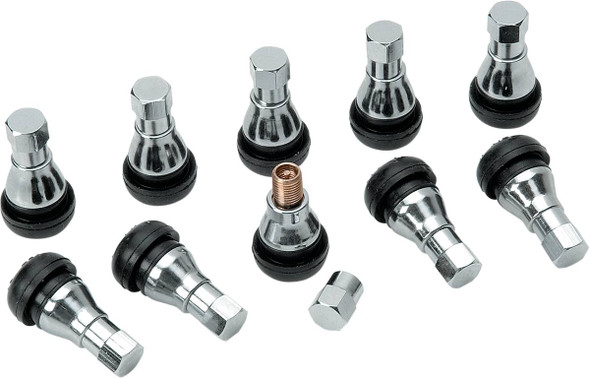 Dill Air Controls - TR-412WZS - Valve Stem - Pull-In - Black/Chrome