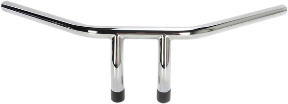 Emgo - 07-93422 - 1" T-Bar Handlebar - 8" - Dimpled - Chrome