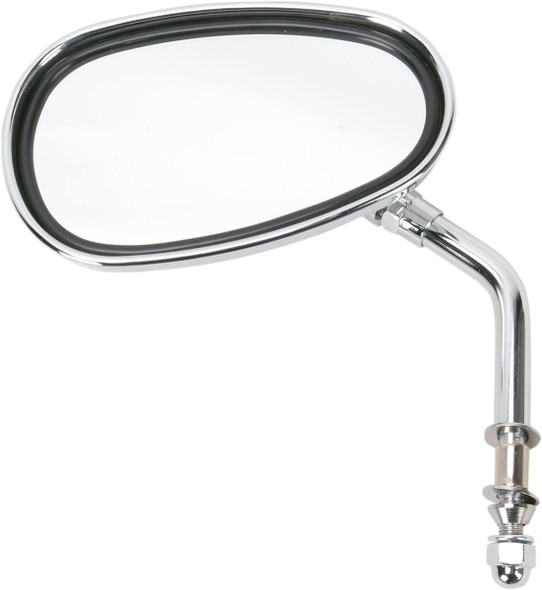 Emgo - 20-86837 - Mirror - Side View - Lil' Cruiser/Oval - Standard Stem - Left/Right - Bolt-On - Each