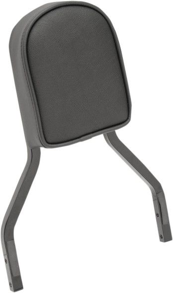 Drag Specialties Seats - Sissy Bar Pad - Short - Smooth W/Piping - Black