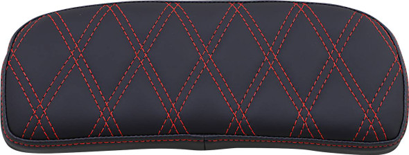 Drag Specialties Seats - Chopped Tour-Pak Pad - Double Diamond - Black/Red