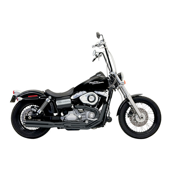Bassani Exhaust - Road Rage II B1 Power 2-into-1 Systems - Black fits '91-'16 FXD, FXDWG W/ Mid or Forward Control (Except FLD)