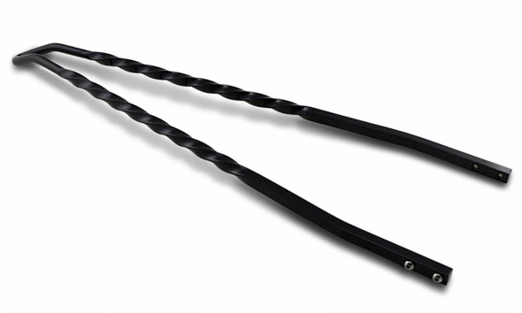 Cycle Visions - CV-8040B - Twisted Sticks Sissy Bar - Black - 30"