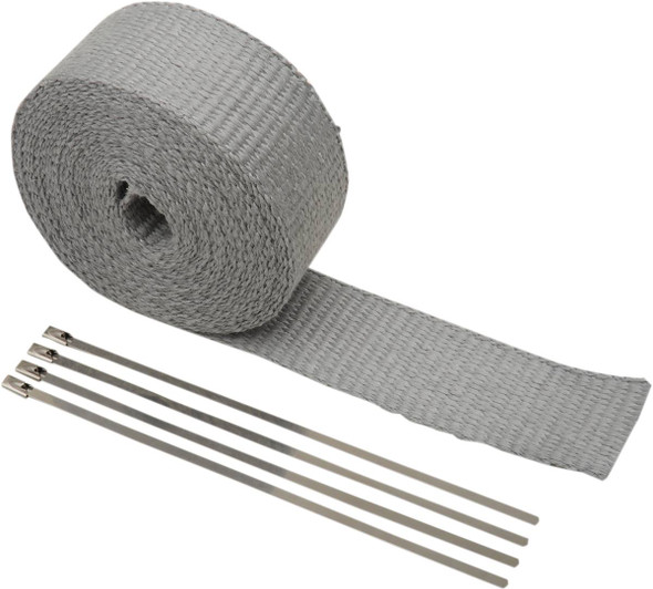 Cycle Performance Prod. - CPP/9057 - Fiberglass Exhaust Wrap Kit - Silver - 1" x 50'