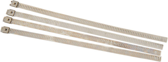 Cycle Performance Prod. - CPP/9076 - Exhaust Wrap Clamps - Silver - 4 Pack