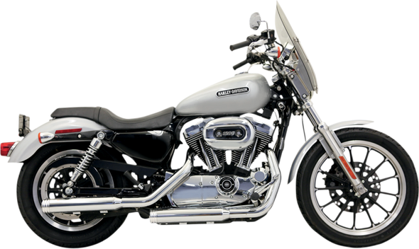 Bassani - 3" Firepower Series Slip-on Muffler - Chrome fits '04-'13 XL