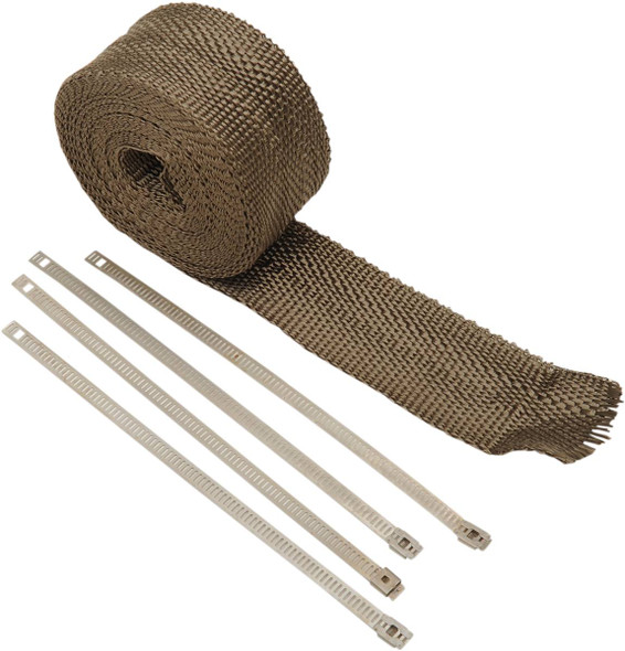 Cycle Performance Prod. - CPP/9053SL - Lava Rock Exhaust Wrap Kit - Metallic - 2" x 25'