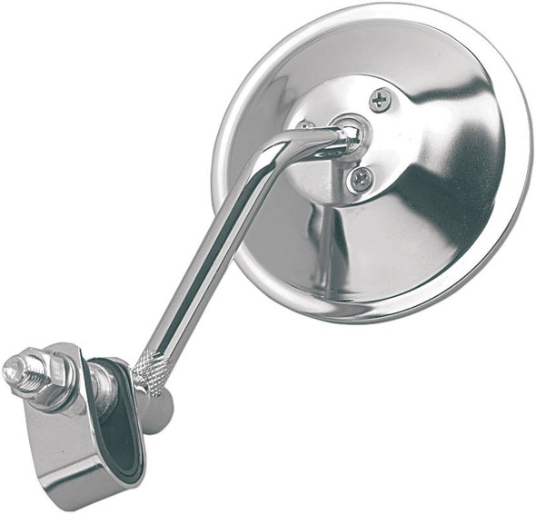 Emgo - 20-06804 - Mirror - Side View - Round - 4" Stem - Chrome - Each - Universal