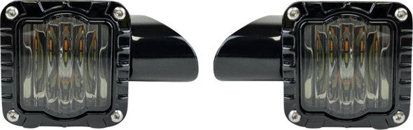 Custom Dynamics - SD-RG-FT-AW - Turn Signal - Shark Demon™ - LED - Front - Smoke Lens