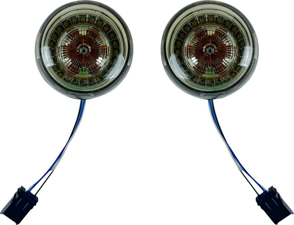Custom Dynamics - PB-AW-25JAE-S - ProBeam® Front Turn Signal Inserts - LED - Smoke Lens