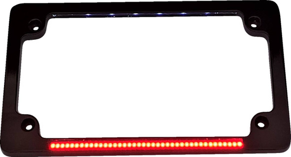 Custom Dynamics - TF02-B - Dual License Plate Frame - Black