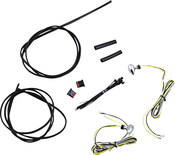 Custom Dynamics - CD-MICRO-AW-C - Micro Turn Signals - Dual - Amber/White - Chrome