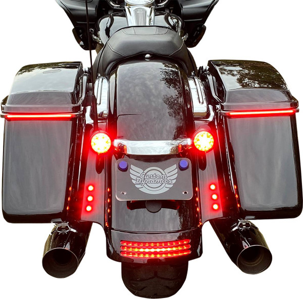 Custom Dynamics - CD-BOLT-R2-B - LED Lights - Red - Black