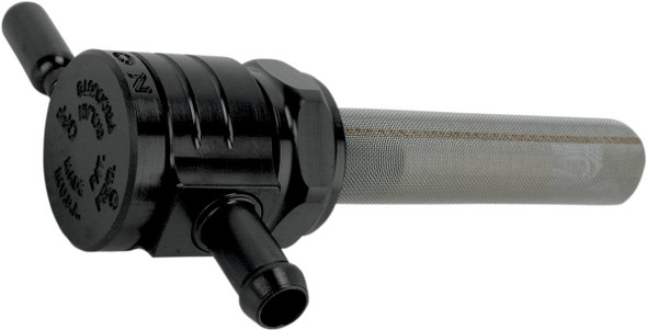 Golan Products - 76-312S-BLK - "Click-Slick" Fuel Petcock - Straight - Black - 22mm