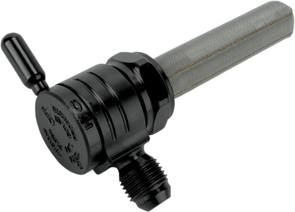 Golan Products - 76-3126-BLK - "Click-Slick" Fuel Petcock - 6-AN - Black - 22mm
