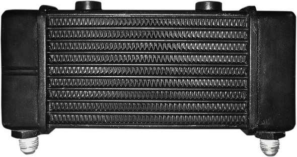 Jagg Oil Coolers - 3140 - Universal Oil Cooler - 10-Row - Gloss Black