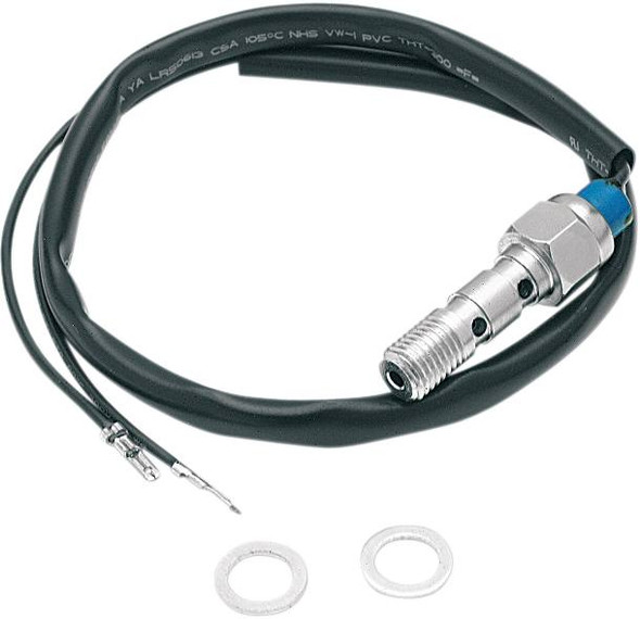 K&S Technologies - 12-0013 - Hydraulic Brake Light Switch - Double Bleed - 1 mm - Chrome