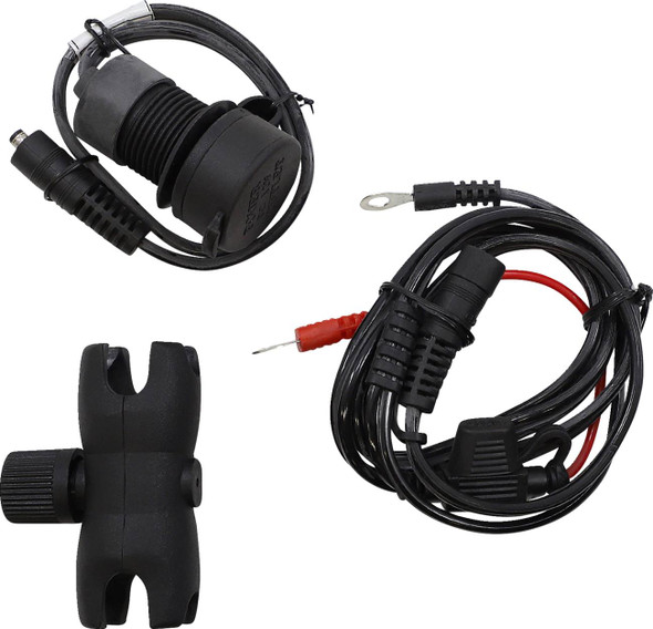 Gears Canada - 100366-15 - Dual USB Charger - 1" Ball Mount - Chrome