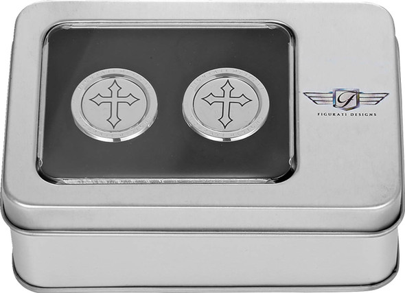 Figurati Designs - FD41-DC-2530-SS - Docking Covers - Short - Cross - Silver
