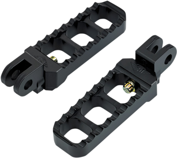 Joker Machine - Adjustable Narrow Footpegs - Black fits Triumph (see desc.)