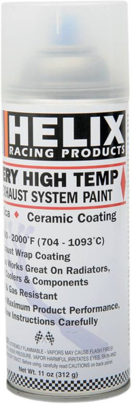 Helix - 165-1150 - High-Temperature Paint - Satin Clear - 11 oz. net wt. - Aerosol