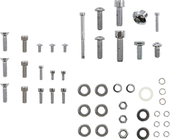 Gardner-Westcott - P-31-38 - Bolt Kit - S&S E/G Carburetor - Body/Air Cleaner - Socket-Head - Chrome