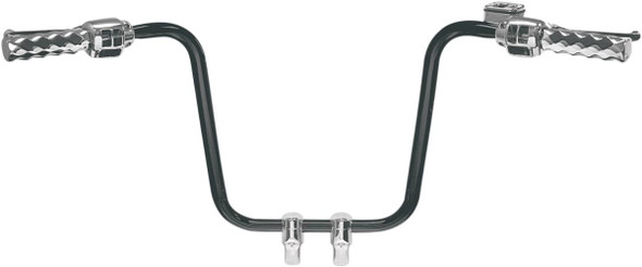 La Choppers - LA-7312-14B - Hefty 1-1/4" Handlebar - Ape Hanger - 14" - Black