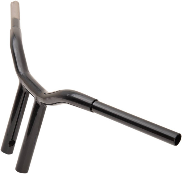 La Choppers - LA-7337-10B - Kage Fighter Welded Straight-Riser Handlebar - One Piece - 10" - Black