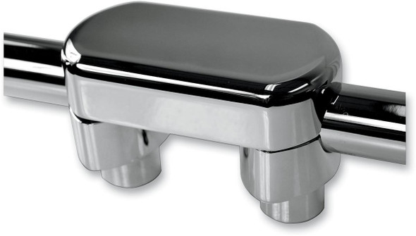 La Choppers - LA-7442-01 - Solid Handlebar Riser & Top Clamp Kit - 1-1/2" - Chrome