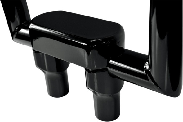 La Choppers - LA-7442-03B - Solid Handlebar Riser & Top Clamp Kit - 3" - Black
