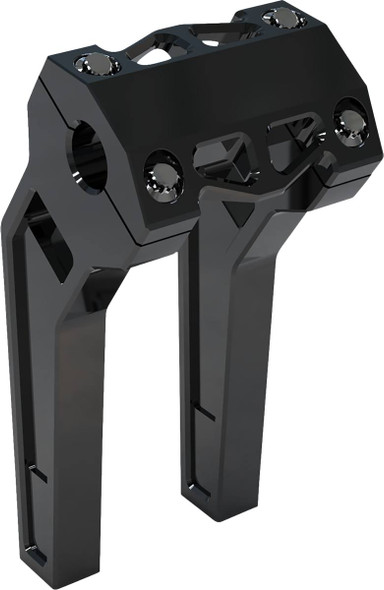 La Choppers - LA-7471-08B - Performance Risers - Pullback - 8" - Black Anodized