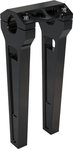 La Choppers - LA-7480-10B - Performance Risers - Straight - 10" x 1-1/4" - Black Anodized