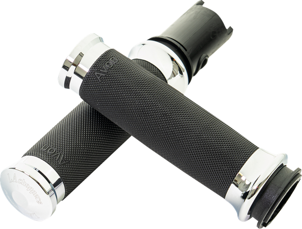 La Choppers - LA-7493-01 - County Line Grips - '24 FL - Chrome