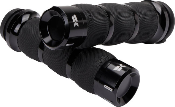 Khrome Werks - 500190 - Klassic Grips - Air Cushion - TBW - Black