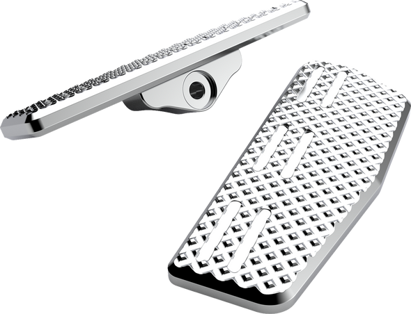 La Choppers - LA-P101-01C - Mini Floorboards - Front - Chrome