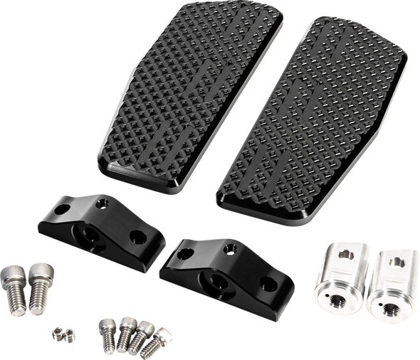 La Choppers - LA-P101-02B - Mini Floorboards - Driver - Black