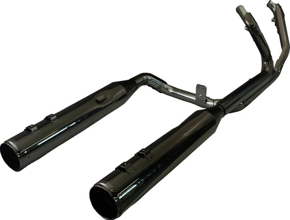 Khrome Werks - 201150 - 2-into-2 Dominator Exhaust System with 4-1/2" Mufflers - Eclipse® with Race Tip - Twin Cam