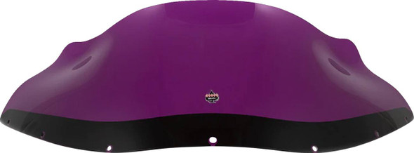 Klock Werks - KWW-02-0617 - Kolor Flare™ Windshield - 9" - Purple - FXRP