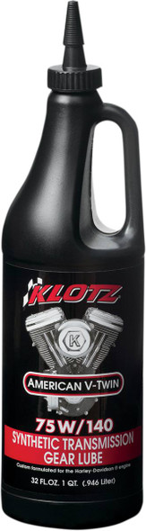 Klotz Oil - KH-GL140 - Big Twin Synthetic Transmission Lube - 75W-140 - 1 U.S. quart