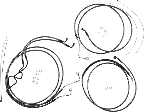 Magnum Shielding - 787926 - KARBONFIBR Designer Handlebar Installation Kit - 6" - '17-'20 FLHR