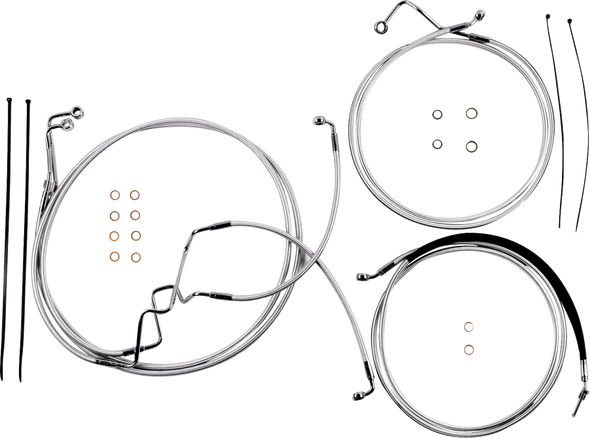 Magnum Shielding - 387925 - Sterling Chromite II® Designer Handlebar Installation Kit - 10" - '17-'20 FLHR
